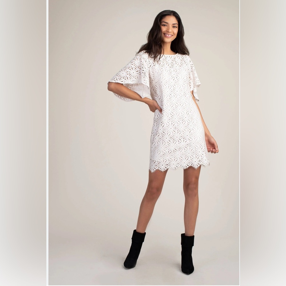 Trina Turk Auteur Lace Shift Cocktail Dress
